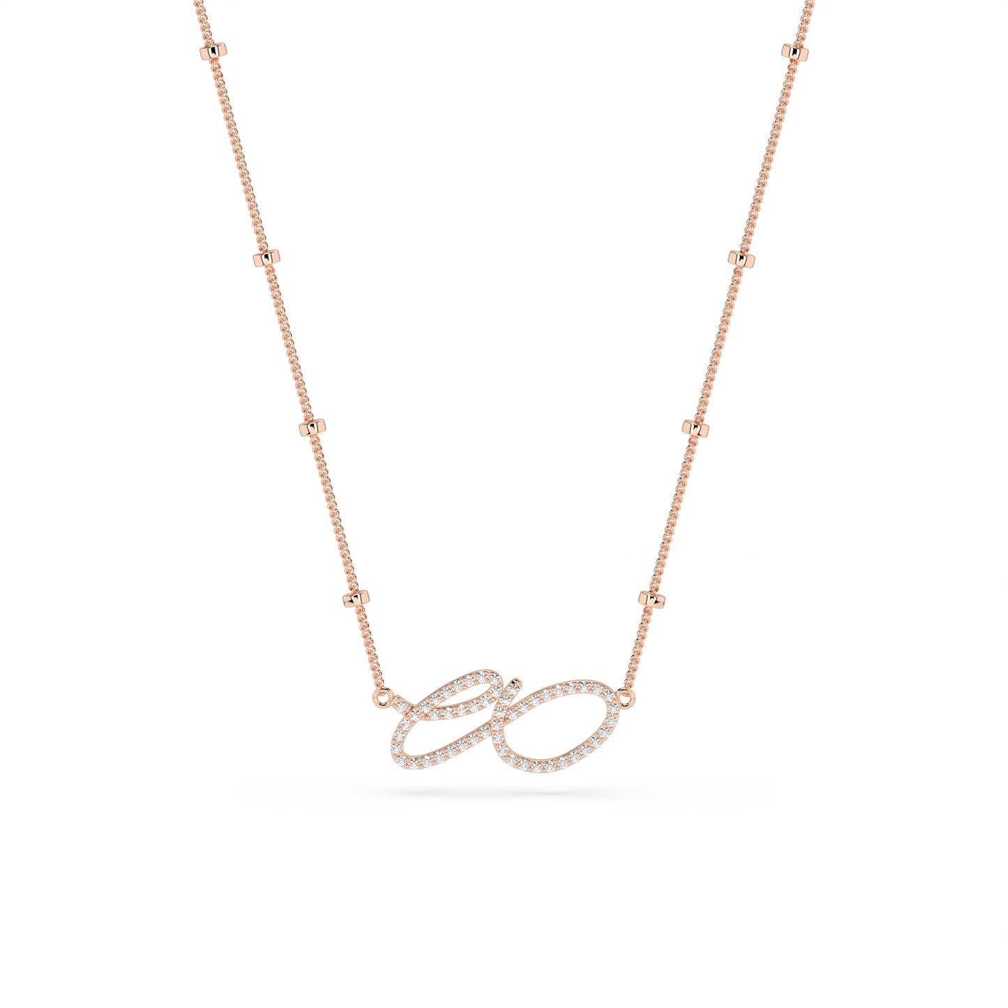 FLUX ÉTERNEL NECKLACE - Pave Diamond