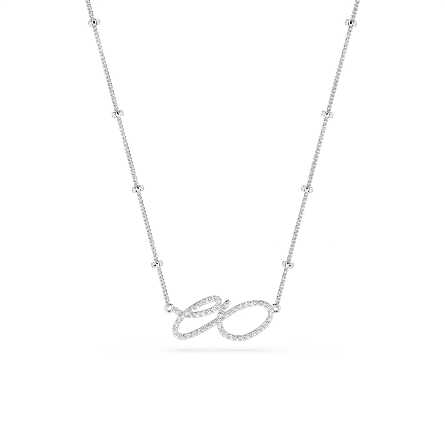 FLUX ÉTERNEL NECKLACE - Pave Diamond