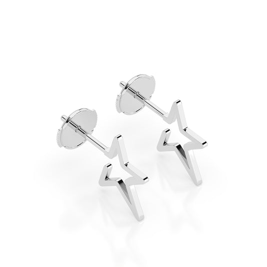 NORTH STAR EARRINGS - Sterling Silver