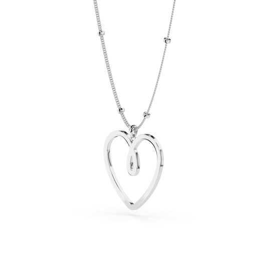 MAXI ONE HEART - Sterling Silver