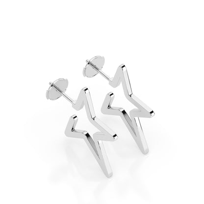 MAXI NORTH STAR EARRINGS GOLD