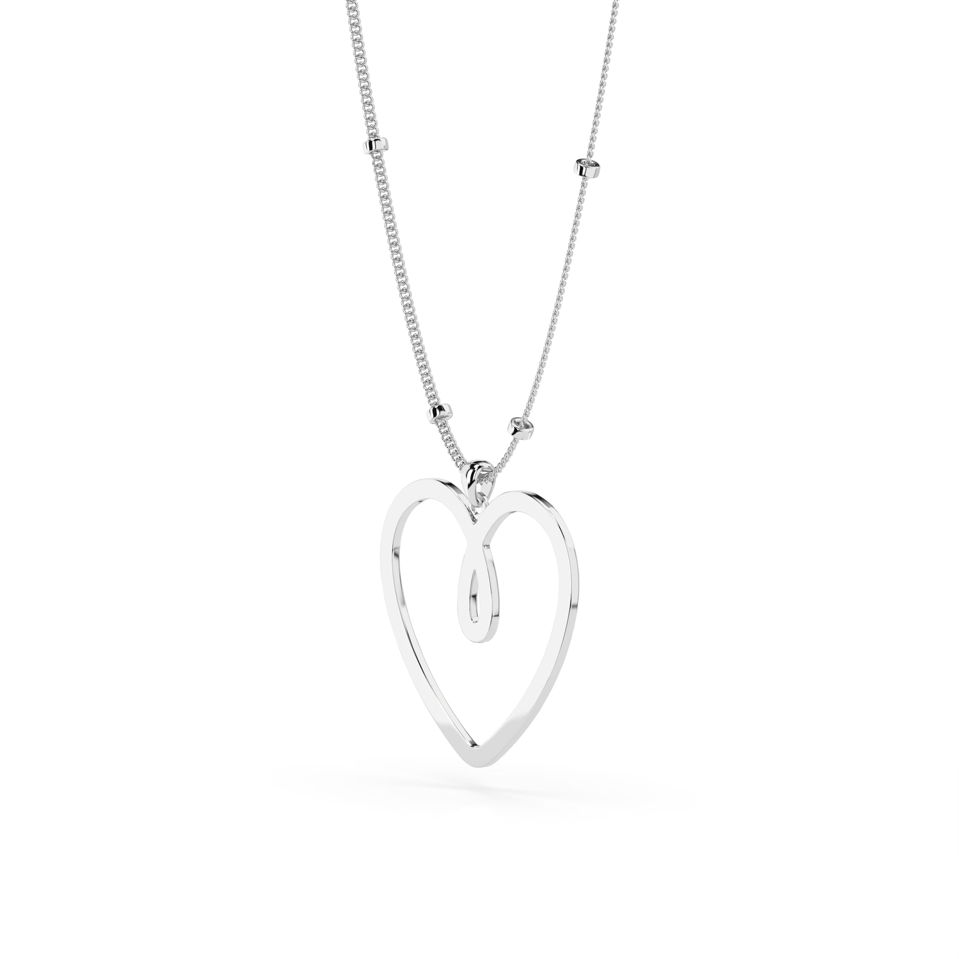 MAXI ONE HEART - Sterling Silver - Elodie Attias Paris