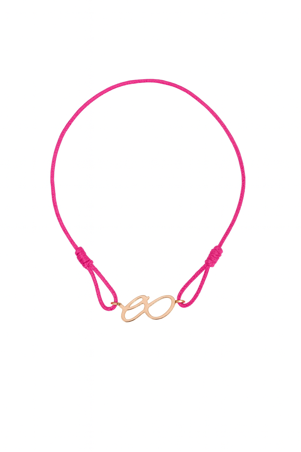 MINI FLUX ÉTERNEL CORD BRACELET - Pink Gold