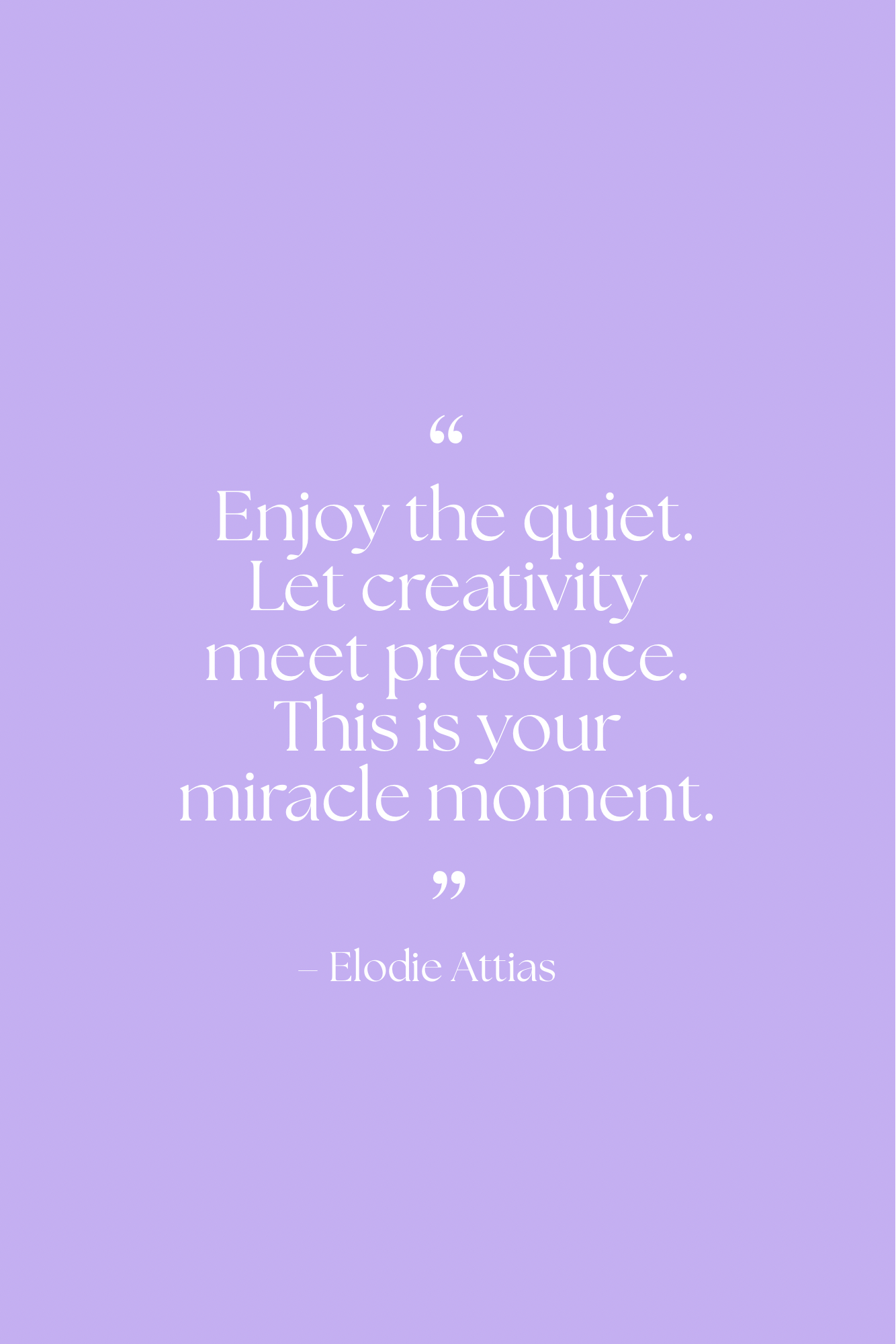 The Quiet Miracle Journal