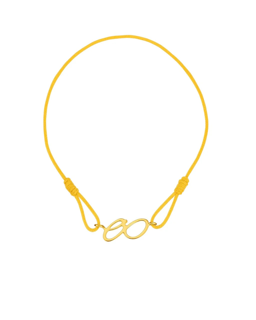 MINI FLUX ÉTERNEL CORD BRACELET - Yellow Gold