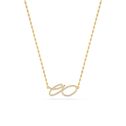 FLUX ÉTERNEL NECKLACE - Pave Diamond