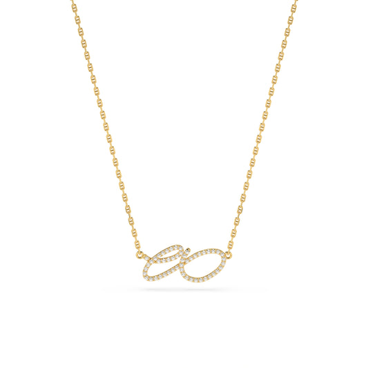 FLUX ÉTERNEL NECKLACE - Pave Diamond